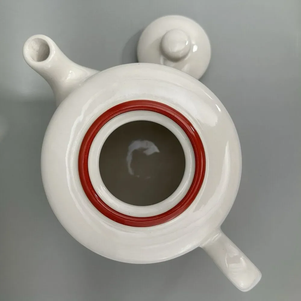 VTG Hawthorne Manor Hallmark Inspired Fruit Gingham Teapot Cottagecore 1990s
